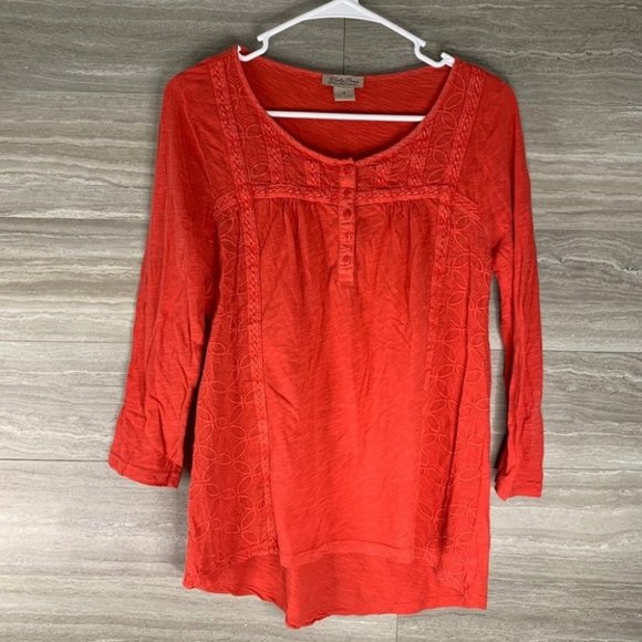 Lucky Brand Tops - Women’s Lucky Brand Boho 1/4 Button Down Blouse